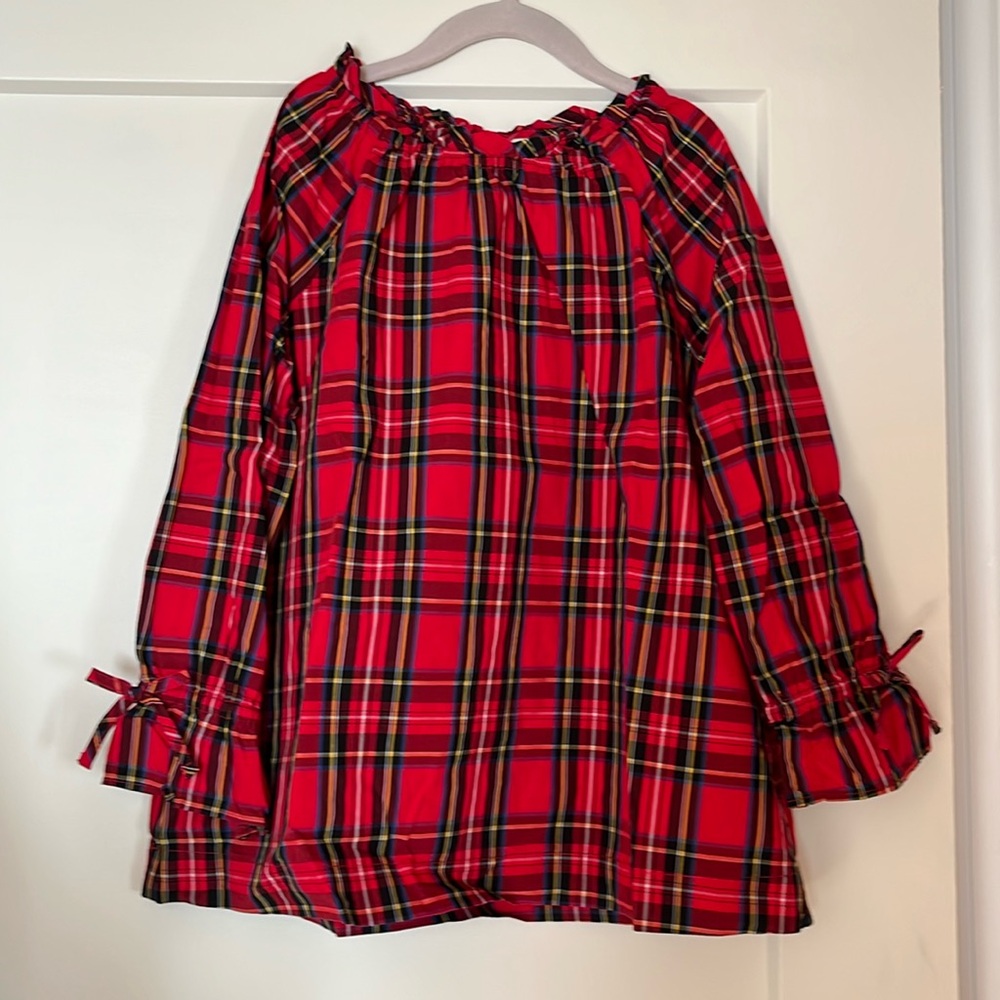 Crewcuts Red Plaid Blouse